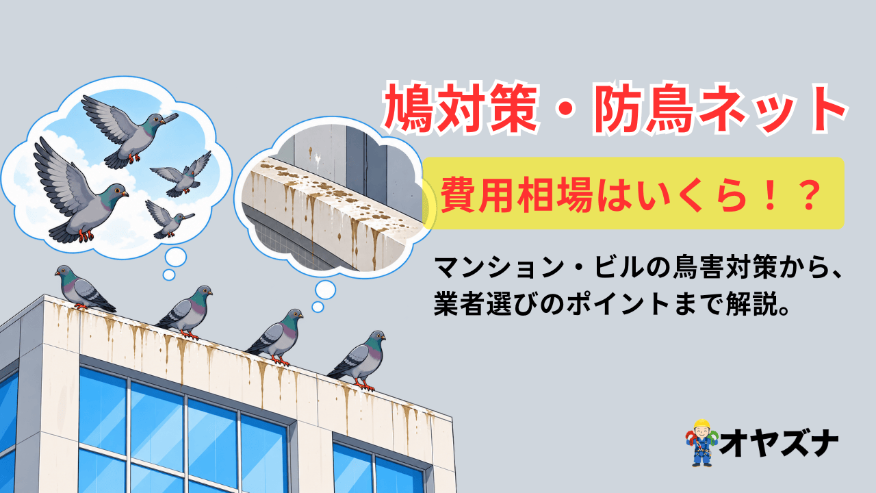 鳩対策・防鳥ネットの費用相場｜マンション・ビルの鳥害対策ガイド
