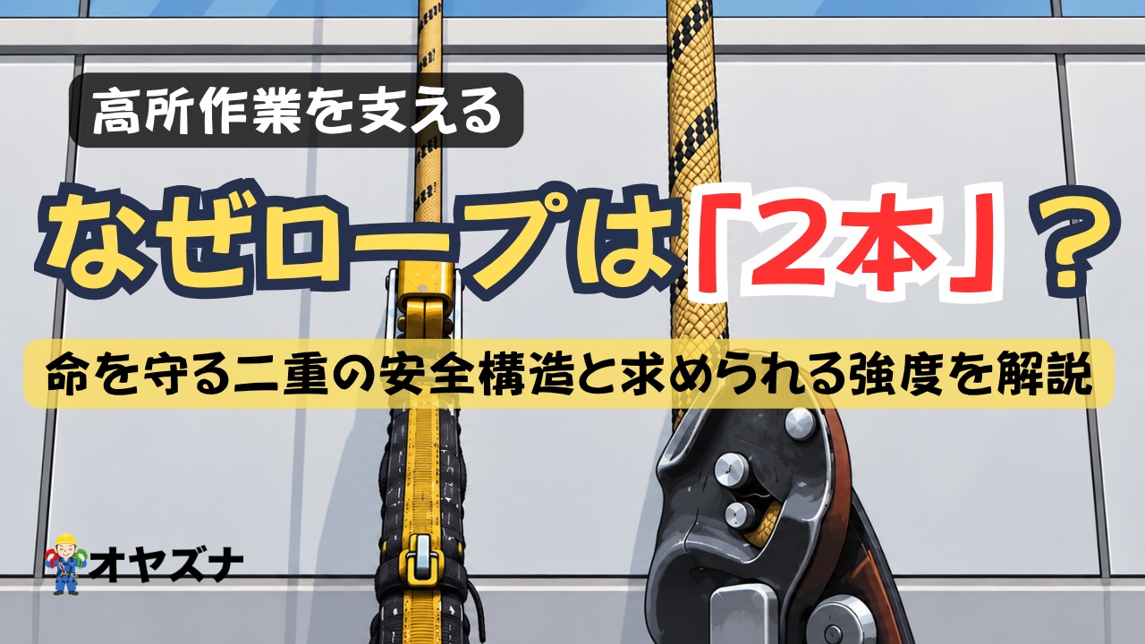 メインロープとライフライン、なぜ2本必要？強度基準19.0kNの根拠