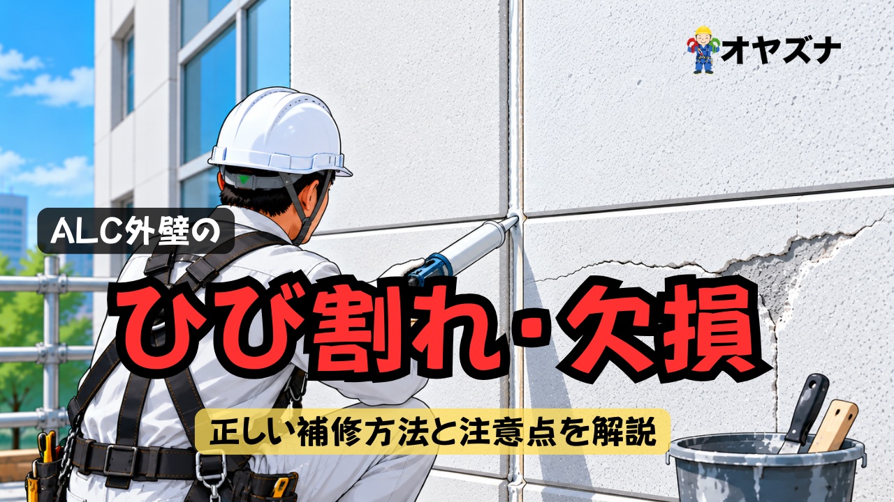 ALC外壁の補修、ひび割れ・欠損はどう直す？塗装・シーリングとの関係と発注前の確認点